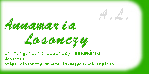annamaria losonczy business card